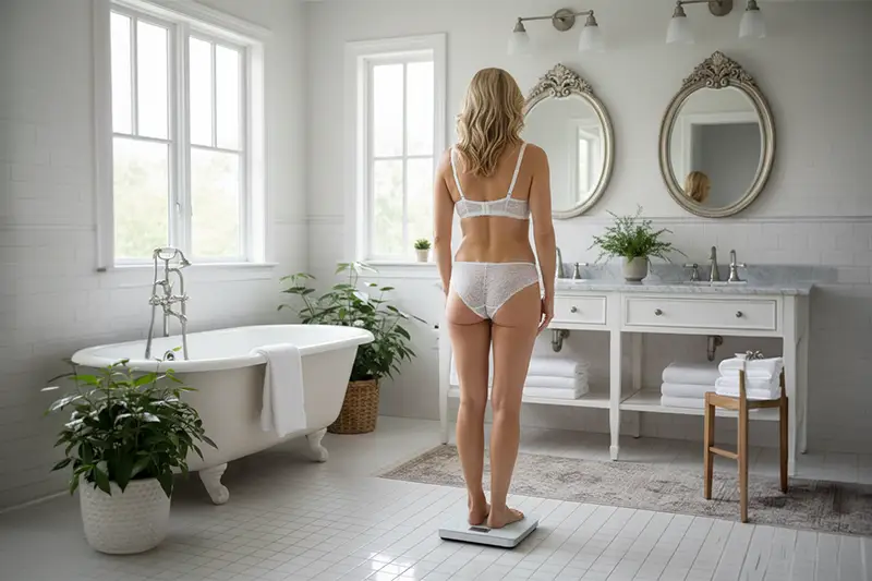 On se pèse à la maison 