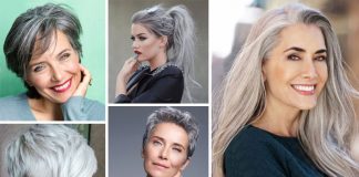 Des idées de coiffure avec les cheveux gris
