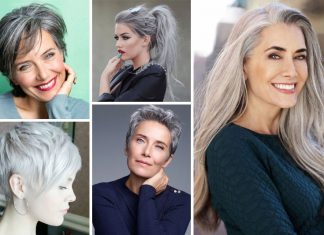 Des idées de coiffure avec les cheveux gris