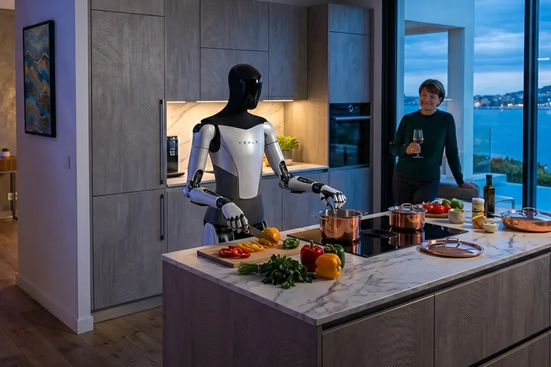 Optimus Tesla cuisine pour vous