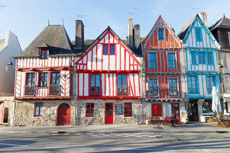 Les maisons à pans de bois colorées