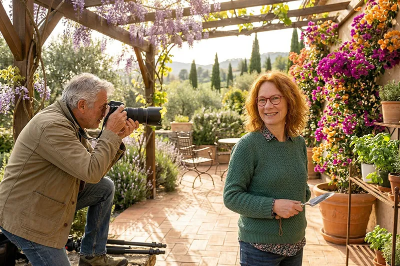 Une photo de profil avec un ami photographe