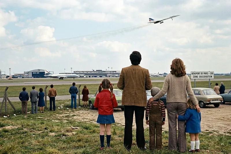 Voir le Concorde décoller dans les années 1970