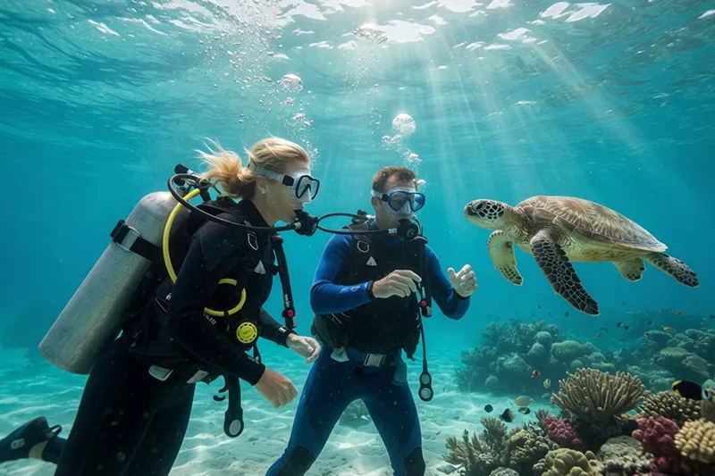 Rencontre avec une tortue Rencontre avec une tortue