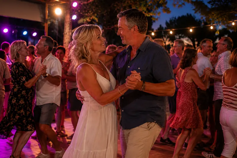 Le soir au camping Le soir au camping